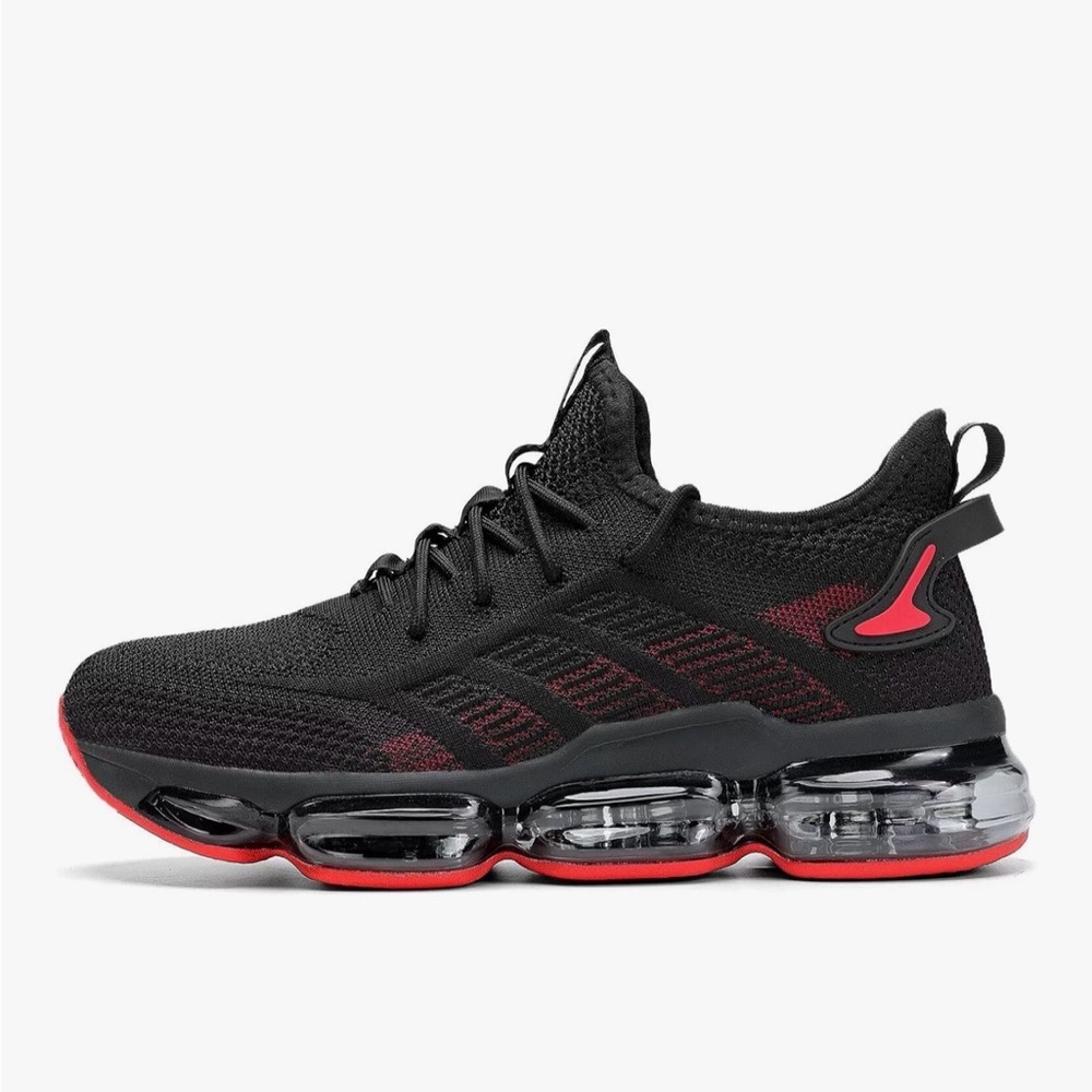 Black and Red Athletic Sneakers Mens size 12